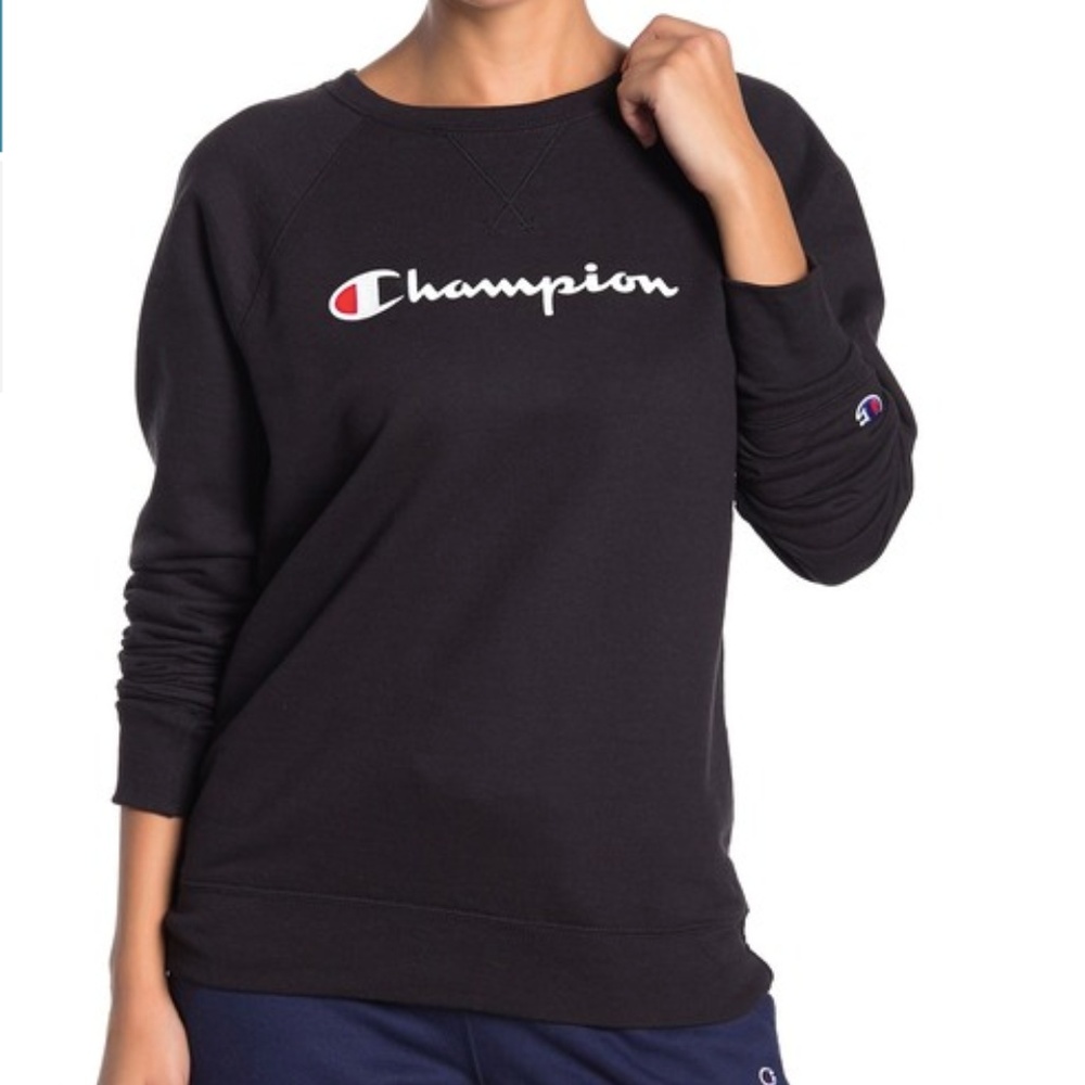 NWOT Champion Powerblend Crew, Script Logo